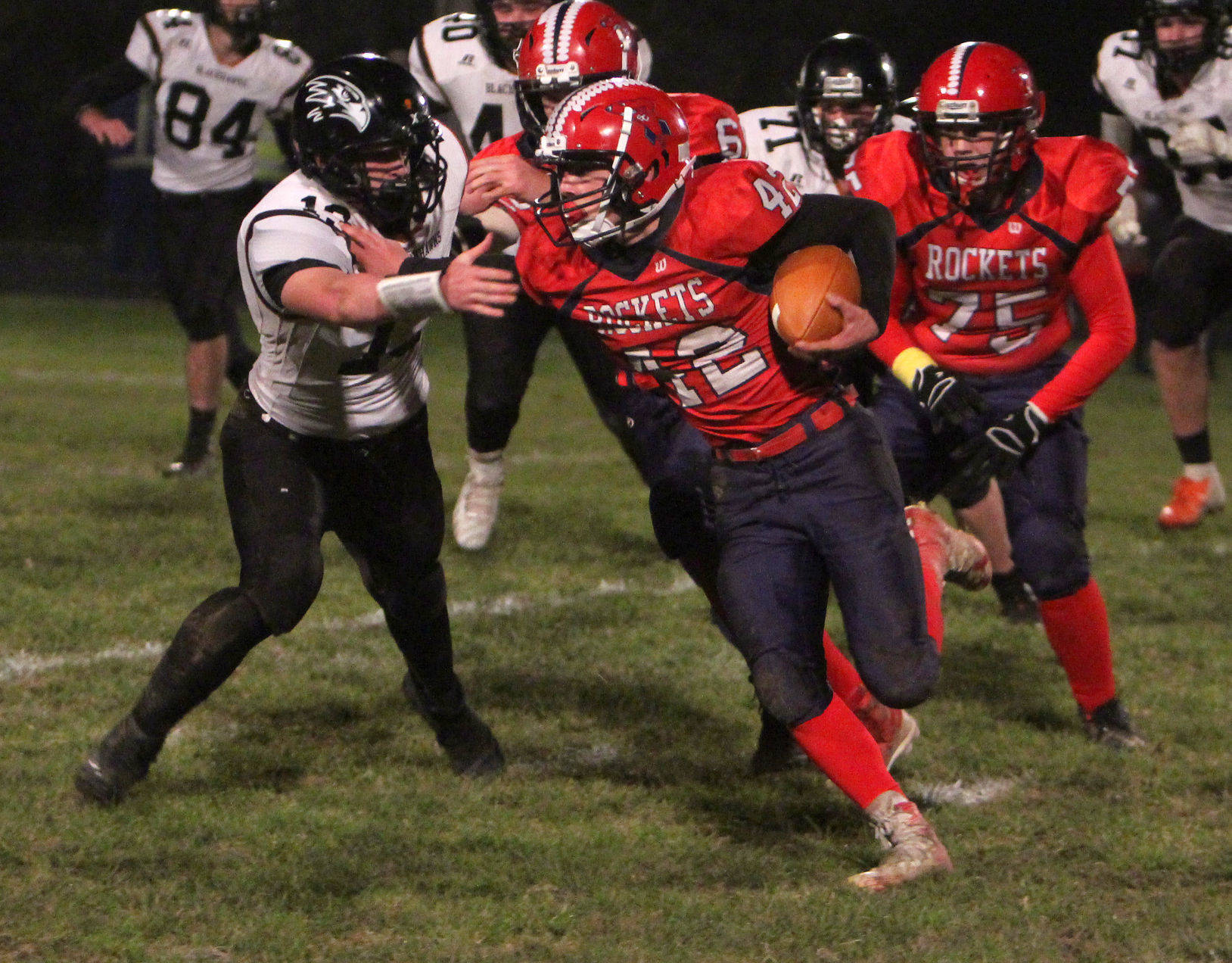 Bloomer football at Spencer/Columbus 10-26-18